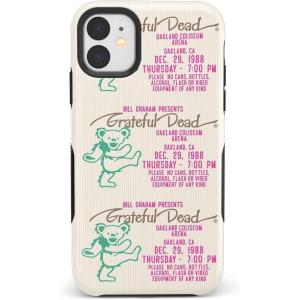 Casely iPhone 11 Case | Rose to Fame | Blue & White Floral | Bold Protective Design(Grateful Dead | Miracle Ticket | Vintage)