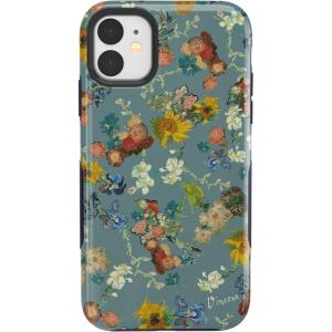 Casely iPhone 11 Case | Rose to Fame | Blue & White Floral | Bold Protective Design(Van Gogh | Vincent’s Flowers)