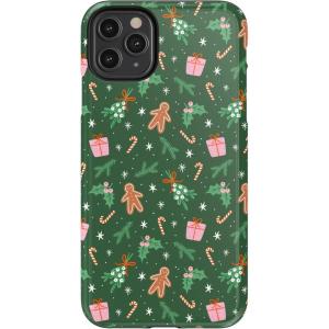 Casely iPhone 11 Pro Max Case | Dark Fantasy | Contrast Floral | Essential Slim Dual-Layer Protective Design(Everything Nice | Gingerbread)