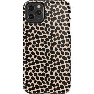 Casely iPhone 11 Pro Max Case | Dark Fantasy | Contrast Floral | Essential Slim Dual-Layer Protective Design(Lost in Spots | Cheetah Print)