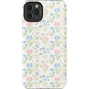 Casely iPhone 11 Pro Max Case | Dark Fantasy | Contrast Floral | Essential Slim Dual-Layer Protective Design(Pastel Garden | Sunday Best)