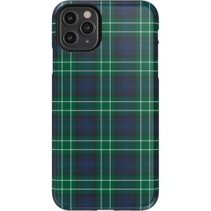 Casely iPhone 11 Pro Max Case | Dark Fantasy | Contrast Floral | Essential Slim Dual-Layer Protective Design(Spruce | Kitty and Vibe Holiday)