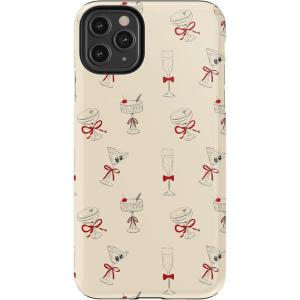 Casely iPhone 11 Pro Max Case | Dark Fantasy | Contrast Floral | Essential Slim Dual-Layer Protective Design(Tini | Kitty and Vibe Holiday)