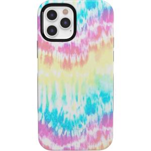 Casely iPhone 11 Pro Max Case | Dark Fantasy | Contrast Floral | Essential Slim Dual-Layer Protective Design(Wild & Free Rainbow Tie Dye)