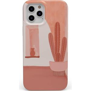 Casely iPhone 11 Pro Max Case | Here Comes The Sun | Colorblock Sunset | Classic Ultra Slim Design(Desert Daze | Peachy Cactus)
