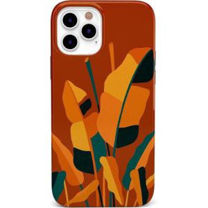Casely iPhone 11 Pro Max Case | Here Comes The Sun | Colorblock Sunset | Classic Ultra Slim Design(Let it Grow | Banana Leaf Floral)