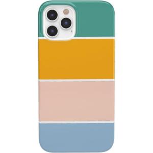 Casely iPhone 11 Pro Max Case | Here Comes The Sun | Colorblock Sunset | Classic Ultra Slim Design(Paint The Town | Colorblock Stripes)