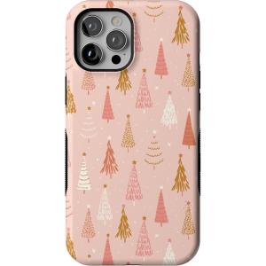 Casely iPhone 12 Pro Max Case | Bubblegum Forest | Christmas Tree | Bold Protective Design | MagSafe Compatible Design