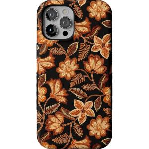 Casely iPhone 12 Pro Max Case | Maple Flowers | Floral Foliage | Bold Protective Design | MagSafe Compatible Design