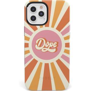 Casely iPhone 12 Pro Max Case | Mystic Meadow | Green Gardens | Bold Protective Design | MagSafe Compatible Design(You’re Dope | Retro Colorblock)