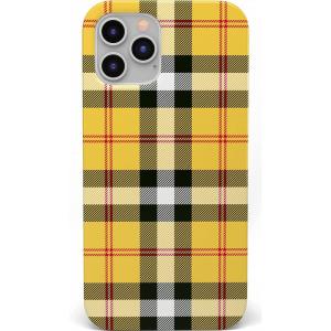 Casely iPhone 12/12 Pro Case | Deep Sea | Blue Marble | Classic Ultra Slim Design(As if! | Yellow Plaid)