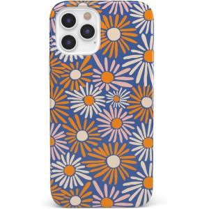 Casely iPhone 12/12 Pro Case | Deep Sea | Blue Marble | Classic Ultra Slim Design(Spring Forward | Daisy Floral)