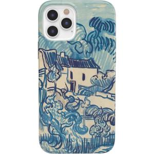 Casely iPhone 12/12 Pro Case | Deep Sea | Blue Marble | Classic Ultra Slim Design(Van Gogh | Landscape With Houses)