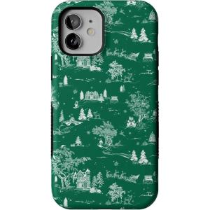 Casely iPhone 12/12 Pro Case | Home for The Holidays | Mountain Town | Bold Protective Design | MagSafe Compatible Design