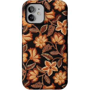 Casely iPhone 12/12 Pro Case | Maple Flowers | Floral Foliage | Bold Protective Design | MagSafe Compatible Design