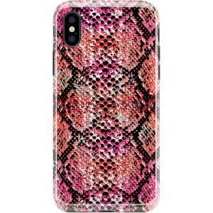Casely iPhone Xs Max Case | Accept The Rose | Blooming Red Rose Floral | Classic Ultra Slim Design(Snake Along Red Snake Skin)