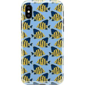 Casely iPhone Xs Max Case | Accept The Rose | Blooming Red Rose Floral | Classic Ultra Slim Design(Something’s Fishy Navy Blue & Yellow Fish)