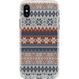 Casely iPhone Xs Max Case | Floral Forest | Navy Cherry Blossom Floral | Classic Ultra Slim Design(Sweater Weather | Holiday Knit)