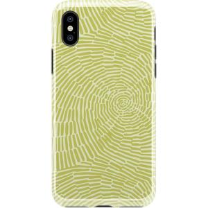 Casely iPhone Xs Max Case | Floral Forest | Navy Cherry Blossom Floral | Classic Ultra Slim Design(Swirl Away | Tea Green Geometric)
