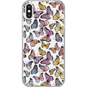 Casely iPhone Xs Max Case | Heart Throb | Endless Hearts | Classic Ultra Slim Design(Free Spirit | Rainbow Butterfly)