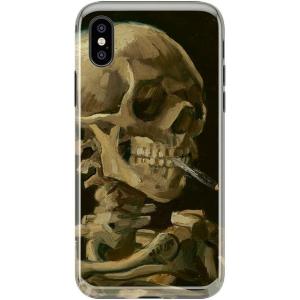 Casely iPhone Xs Max Case | Heart Throb | Endless Hearts | Classic Ultra Slim Design(Van Gogh | Skull of a Skeleton with Burning Cig)