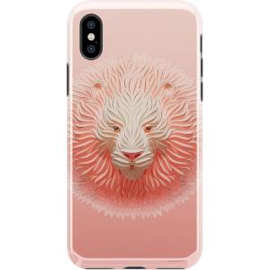Casely iPhone Xs Max Case | Rad Dad | 80’s Colorblock | Classic Ultra Slim Design(Hear Me Roar | Blush Lion)