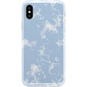 Casely iPhone Xs Max Case | Rad Dad | 80’s Colorblock | Classic Ultra Slim Design(Light Blue Skies Marble Clouds)