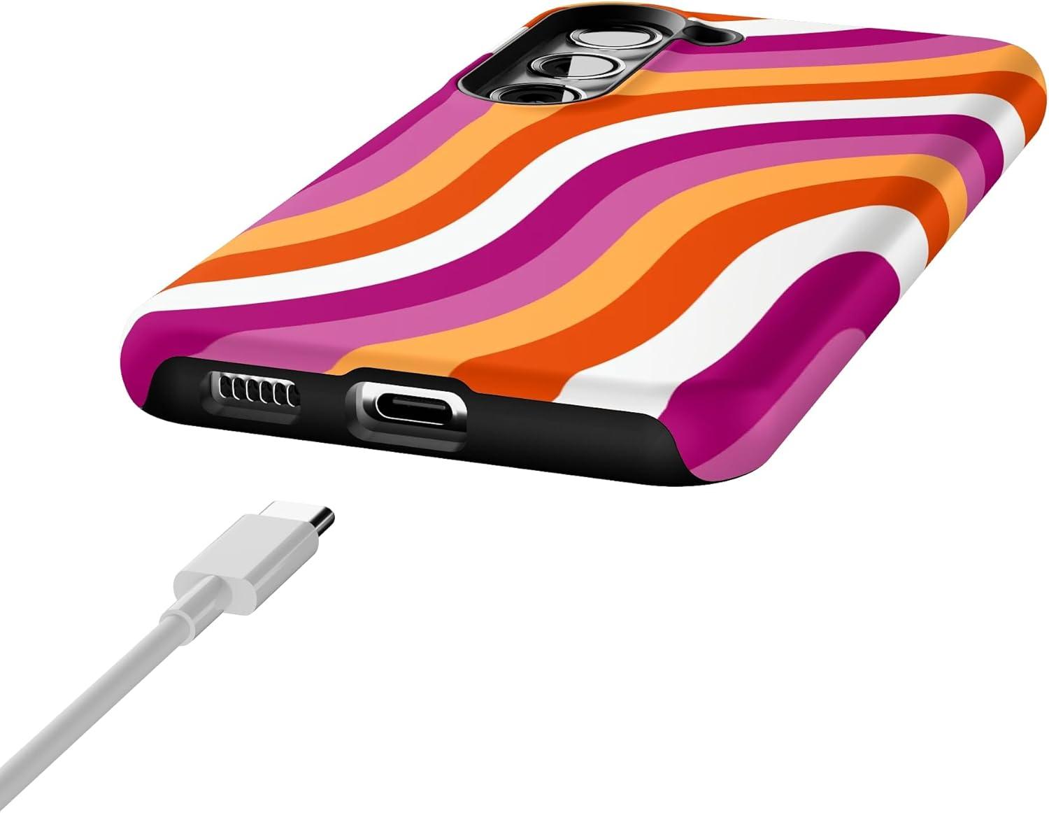 imageCasely Galaxy S23 Plus Case Cherry on Top Red Cherries Essential Slim DualLayer Protective DesignAll for Love Pride