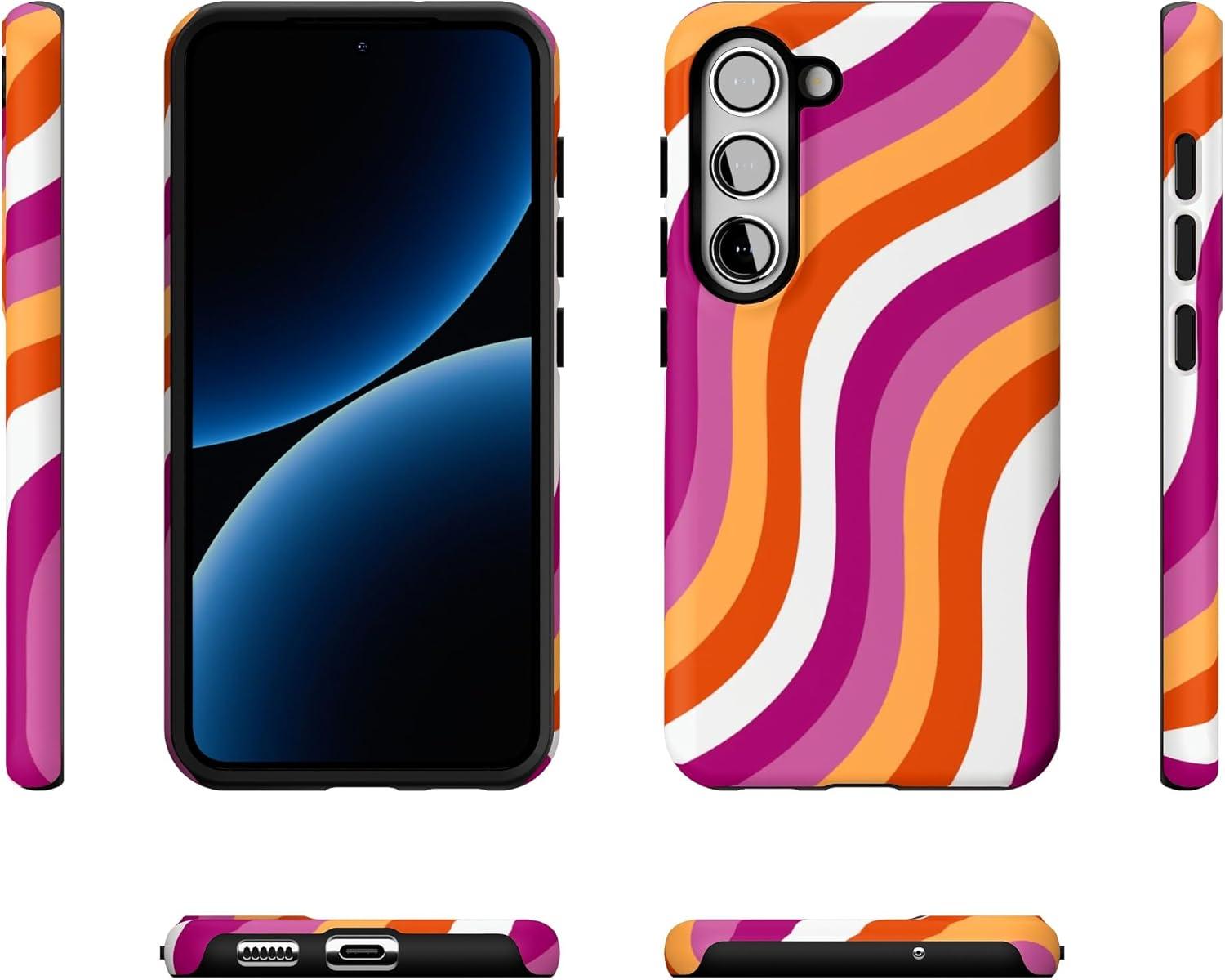 imageCasely Galaxy S23 Plus Case Cherry on Top Red Cherries Essential Slim DualLayer Protective DesignAll for Love Pride