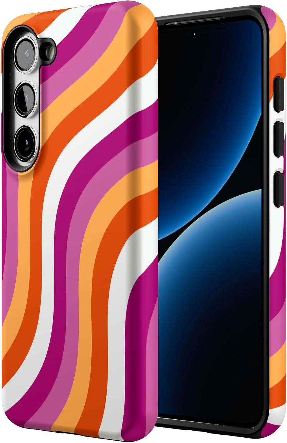 imageCasely Galaxy S23 Plus Case Cherry on Top Red Cherries Essential Slim DualLayer Protective DesignAll for Love Pride