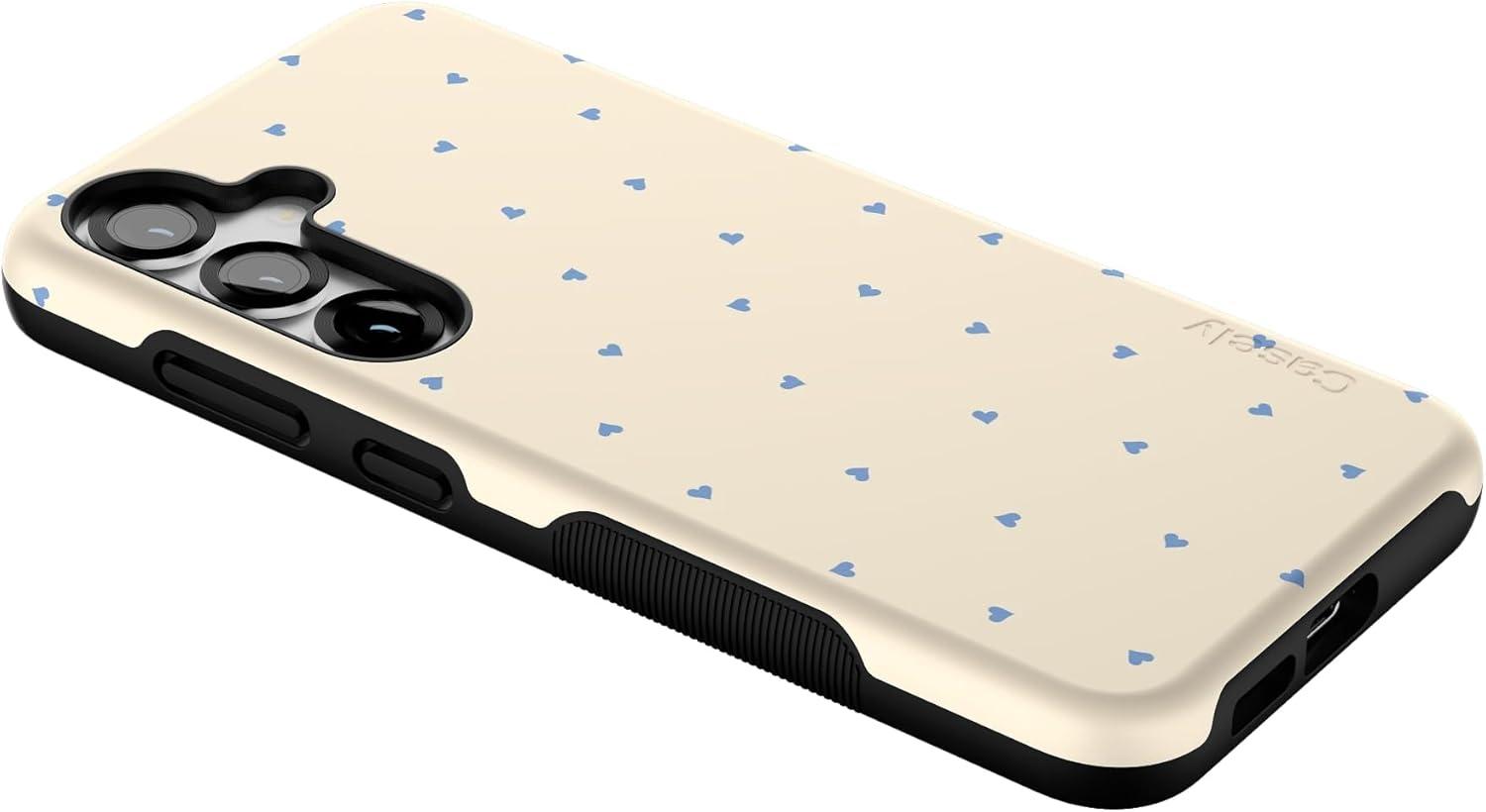 imageCasely Galaxy S25 Plus Case Lucky You Shamrock Bold Protective Design Compatible with MagSafeIm Yours Tiny Hearts