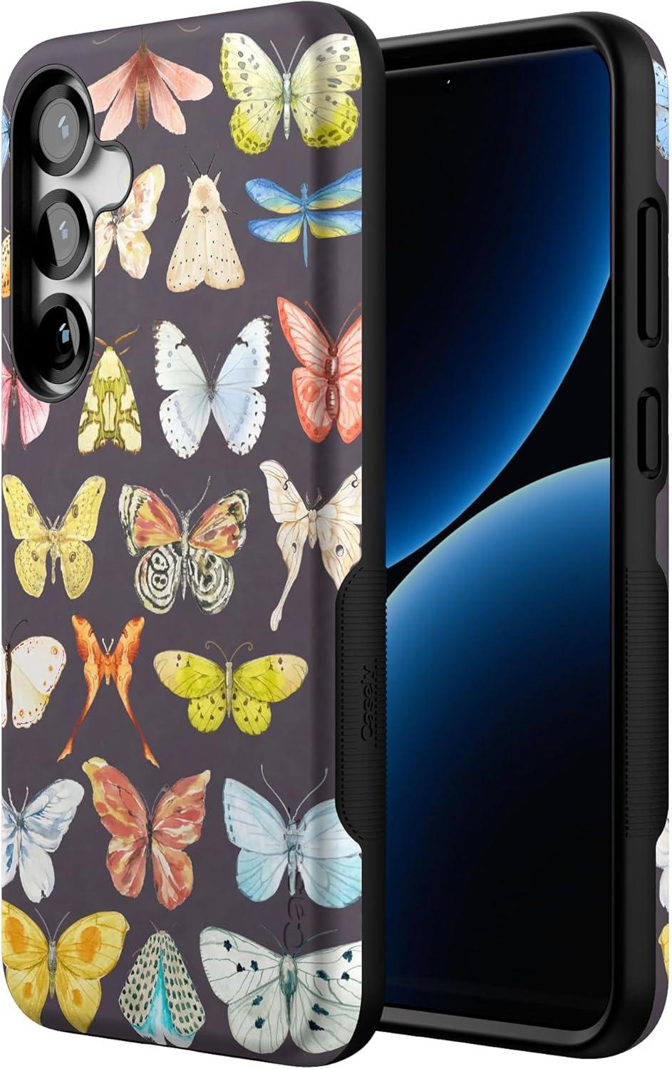 imageCasely Galaxy S25 Plus Case Lucky You Shamrock Bold Protective Design Compatible with MagSafeMidnight Monarch Jenna Palek x Casely