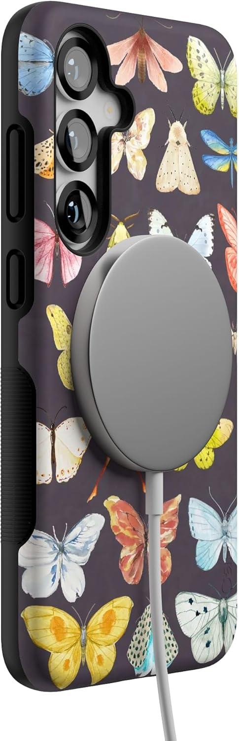 imageCasely Galaxy S25 Plus Case Lucky You Shamrock Bold Protective Design Compatible with MagSafeMidnight Monarch Jenna Palek x Casely