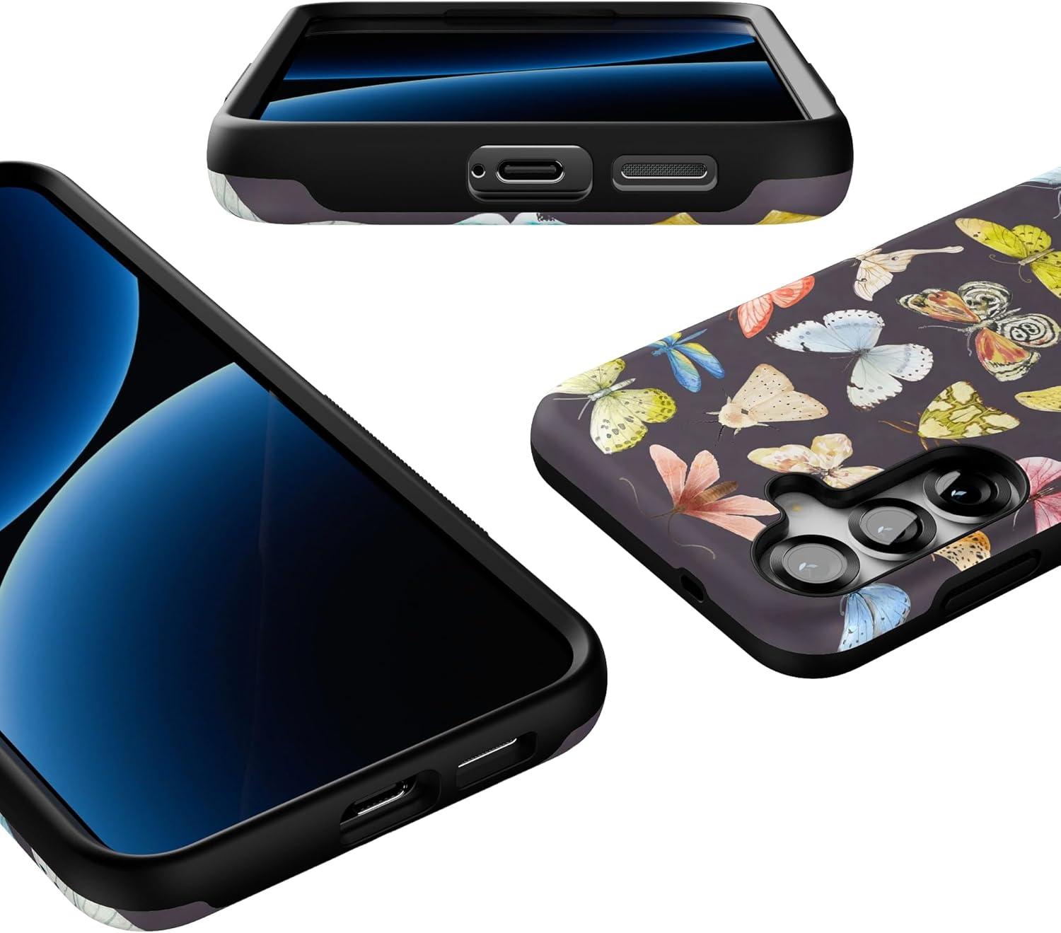 imageCasely Galaxy S25 Plus Case Lucky You Shamrock Bold Protective Design Compatible with MagSafeMidnight Monarch Jenna Palek x Casely