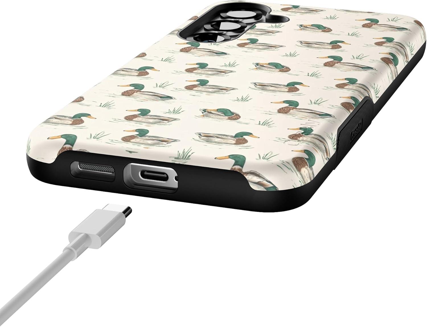 imageCasely Galaxy S25 Plus Case Lucky You Shamrock Bold Protective Design Compatible with MagSafeThe Boyfriend Collection Mallard Co