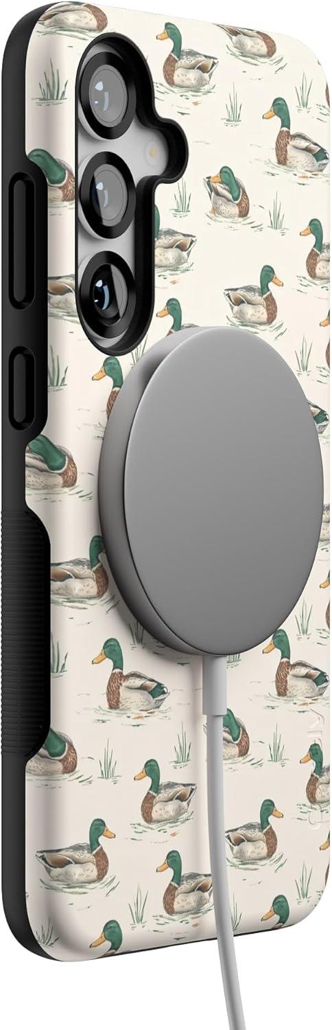 imageCasely Galaxy S25 Plus Case Lucky You Shamrock Bold Protective Design Compatible with MagSafeThe Boyfriend Collection Mallard Co