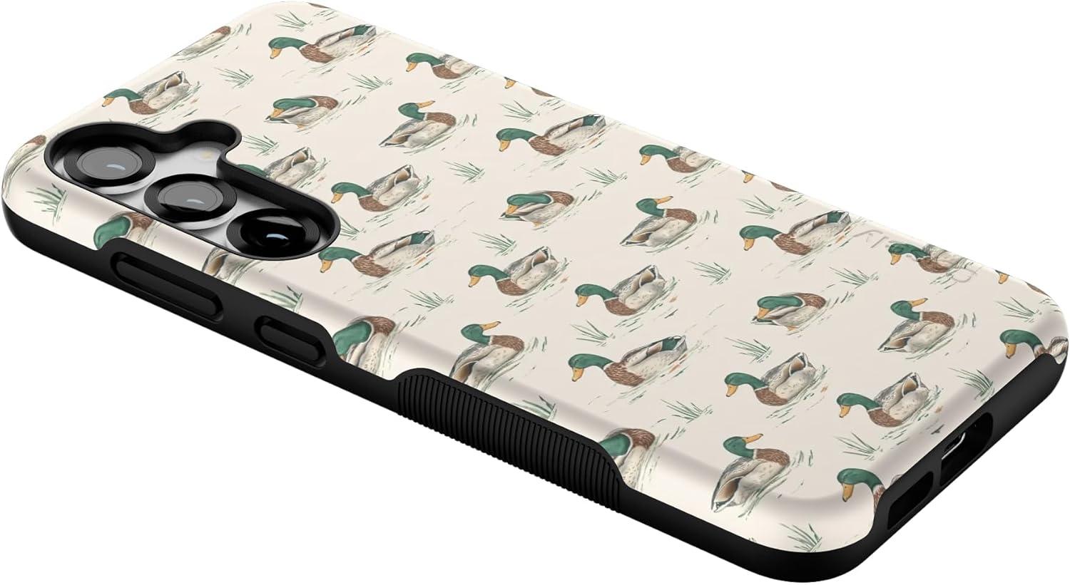 imageCasely Galaxy S25 Plus Case Lucky You Shamrock Bold Protective Design Compatible with MagSafeThe Boyfriend Collection Mallard Co