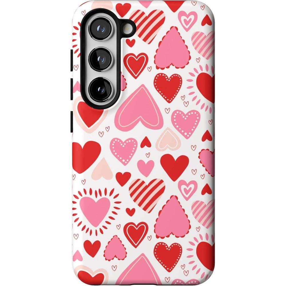 imageCasely Galaxy S23 Plus Case  Cherry on Top  Red Cherries  Essential Slim DualLayer Protective DesignLove Struck  Heart Stickers
