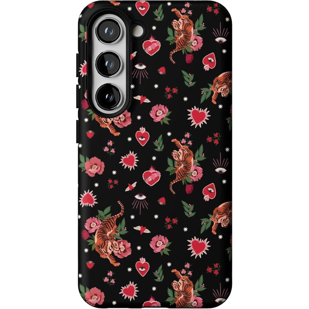 imageCasely Galaxy S23 Plus Case  Cherry on Top  Red Cherries  Essential Slim DualLayer Protective DesignWild at Heart  Tiger