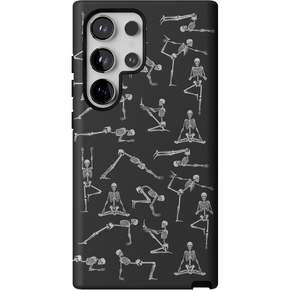 imageCasely Galaxy S24 Ultra Case  Thats Amore  Valentines  Essential Slim DualLayer Protective DesignCorpse Pose  Skeleton Yoga