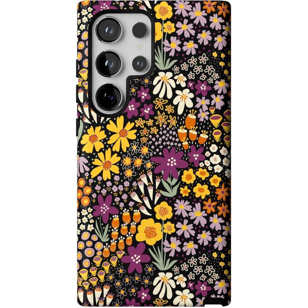 imageCasely Galaxy S24 Ultra Case  Thats Amore  Valentines  Essential Slim DualLayer Protective DesignFalling for You  Plum Floral