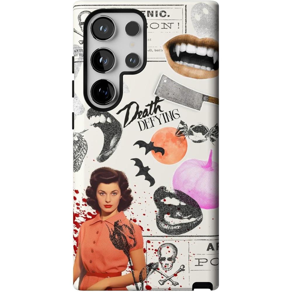 imageCasely Galaxy S24 Ultra Case  Thats Amore  Valentines  Essential Slim DualLayer Protective DesignIf You Dare  Horror Collage