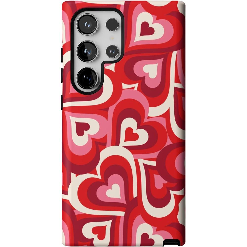 imageCasely Galaxy S24 Ultra Case  Thats Amore  Valentines  Essential Slim DualLayer Protective DesignLove Song Remix  Ombre Hearts