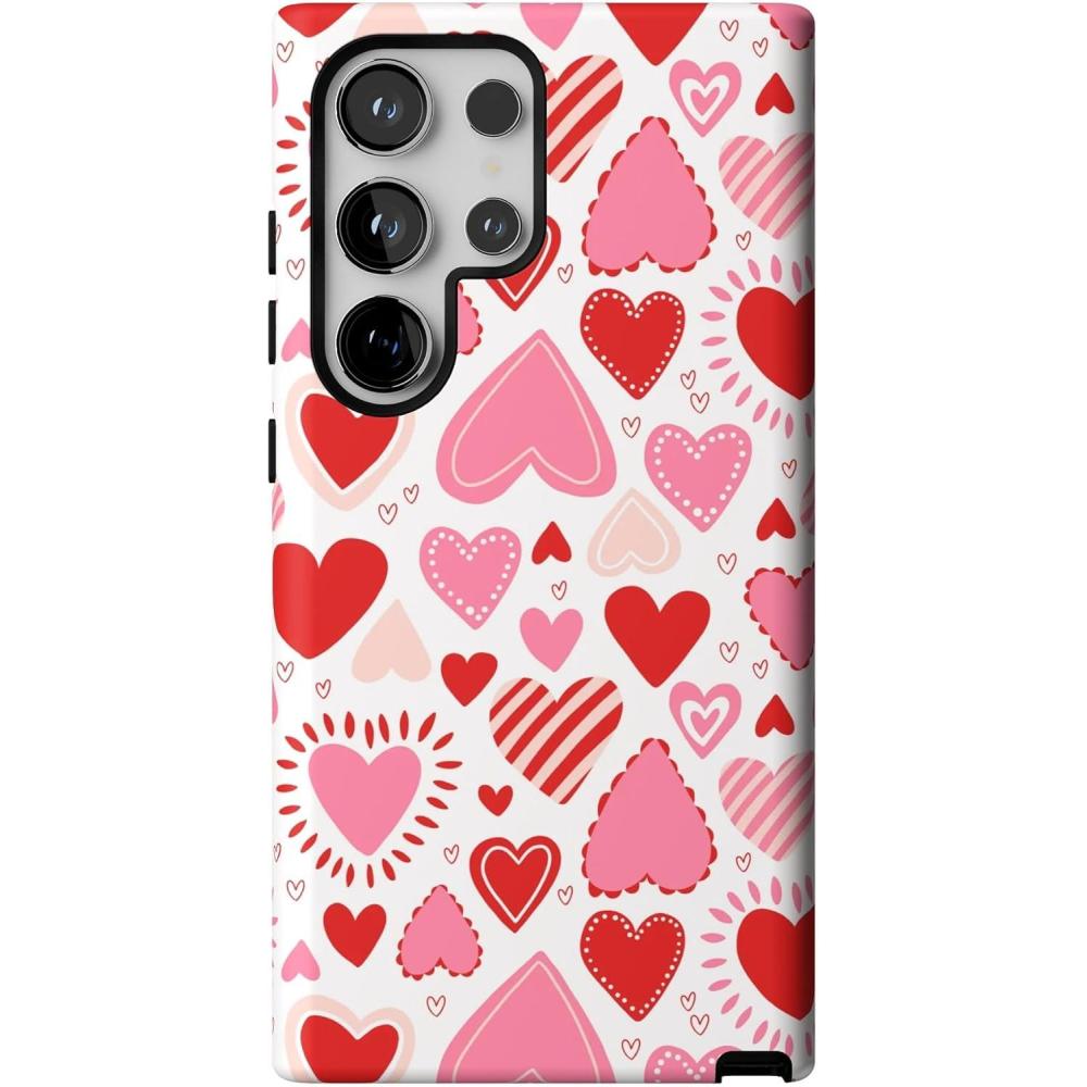 imageCasely Galaxy S24 Ultra Case  Thats Amore  Valentines  Essential Slim DualLayer Protective DesignLove Struck  Heart Stickers