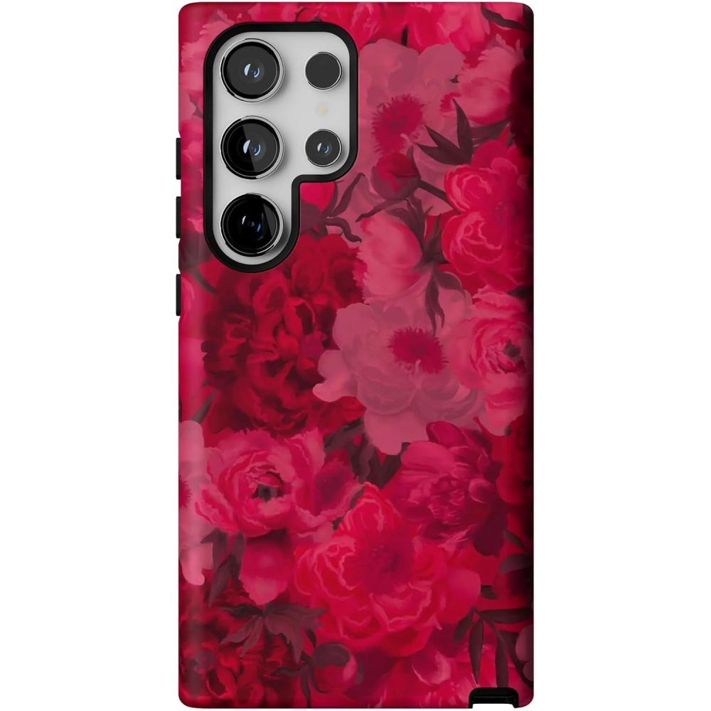 imageCasely Galaxy S24 Ultra Case  Thats Amore  Valentines  Essential Slim DualLayer Protective DesignRomance Novel  Moody Floral