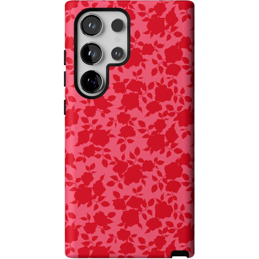 imageCasely Galaxy S24 Ultra Case  Thats Amore  Valentines  Essential Slim DualLayer Protective DesignRose Garden  Red Aesthetic
