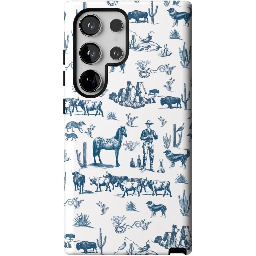 imageCasely Galaxy S24 Ultra Case  Thats Amore  Valentines  Essential Slim DualLayer Protective DesignWild West Adventure  Desert