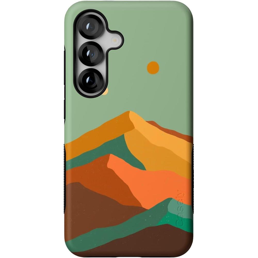 imageCasely Galaxy S25 Case  Hanging Around  Potted Plants Floral  Bold Protective Design  Compatible with MagSafeEndless Peaks  Colorblock Mountain