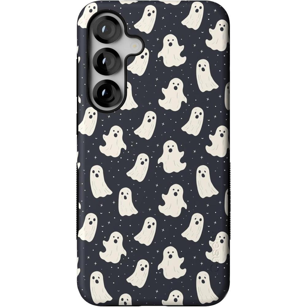 imageCasely Galaxy S25 Plus Case Lucky You Shamrock Bold Protective Design Compatible with MagSafeAll Boos No Bite Friendly Ghost