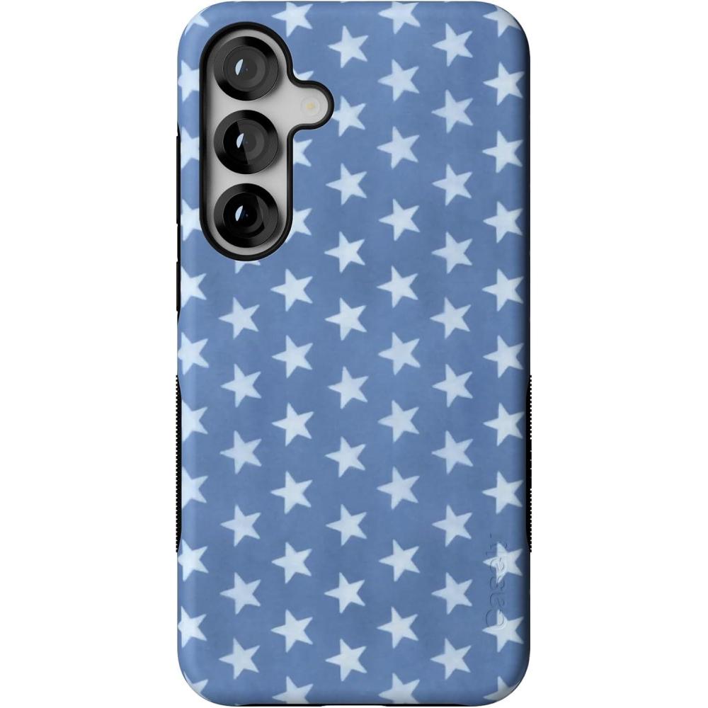 imageCasely Galaxy S25 Plus Case  Lucky You  Shamrock  Bold Protective Design  Compatible with MagSafeCoastal Blues  Denim Stars